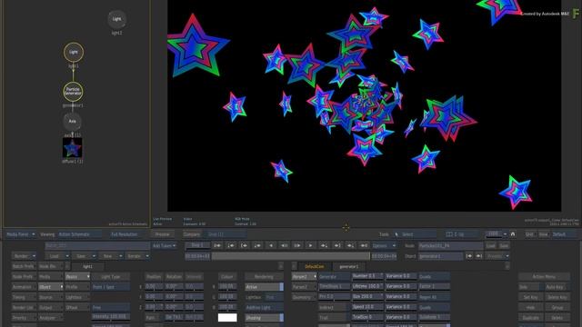 Particles 101 - Part 4 - 3D Generating Textured Particles with Quads & Squares - Flame 2017