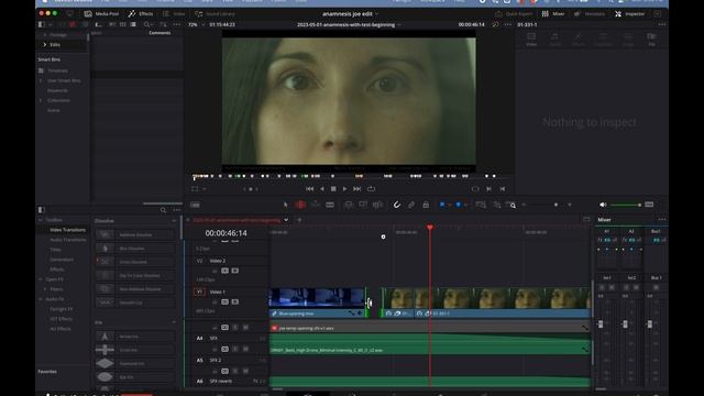 Resolve 18.5B1 Edit Page Timeline Select and Ripple Anomalies