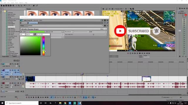 VEGAS Pro | Remove Green, Blue, Black, Red & White Screen (Chroma Keyer Effect)