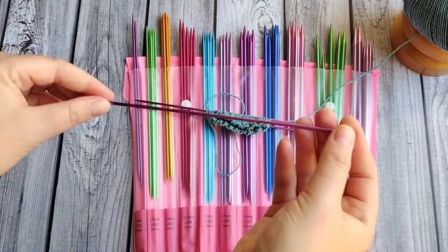Цветные носочные спицы 20см 11 комплектов в чехле с AliExpress (красивые и вязать удобно)