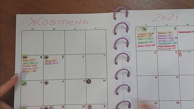Сімейний бюджет | Плануй зі мною | Жовтень 2021