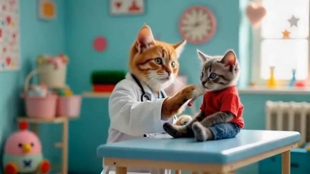 Cute Cats at the Doctor's Office - Funny Cats Doing Human Things