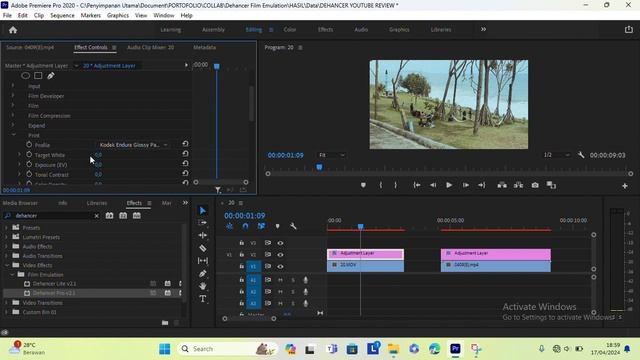 How to Get FILM LOOK with DEHANCER + Premiere Pro | Dehancer Tutorial Indonesia [Eng Sub]