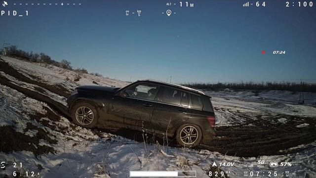 Mercedes GLK 220 & квадрокоптер