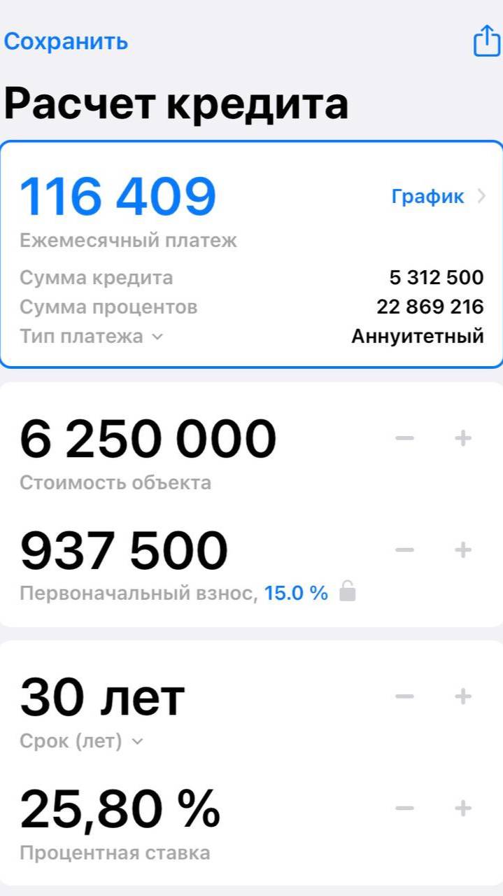 Сегодня банки снизили свои ставки на вторичное жилье по ипотеке. 
Посчитаем ежемесячный платеж?