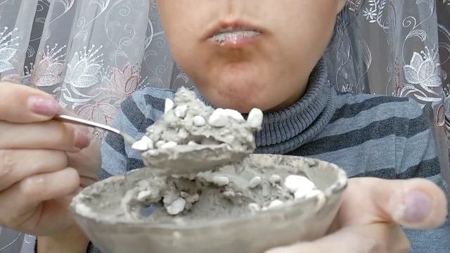 Assorted Chalk clay crumb in paste.Ассорти крошка мел и глина в паста clayasmr chalkasmr