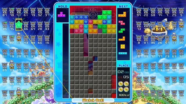Tetris 99 : Kirby Return to Dreamland Deluxe Theme My Gameplay [Part 2] Final Places #2 😢