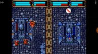 Sega Genesis Herzog Zwei G6, 1P splitscreen gameplay vs AI Blue mech on Loch, getting all sub-bases