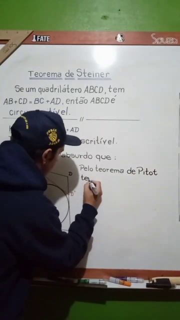 Teorema de Steiner (recíproca do teorema de Pitot)