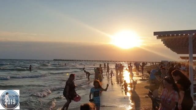 Закат сегодня на море в Витязево