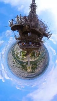 Got the coolest Eiffel tower shots with the Insta360 ONE X3. 🔥 #insta360onex3 #paris #360camera