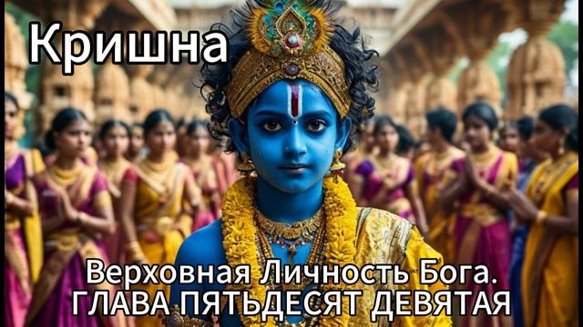 Кришна. Верховная Личность Бога.  ГЛАВА ПЯТЬДЕСЯТ ДЕВЯТАЯ   Освобождение демона Бхаумасуры