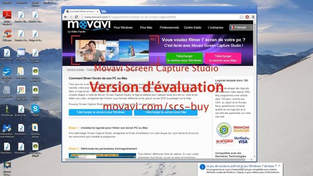 Comment Filmer avec  Movavi Screen Capture Studio ?