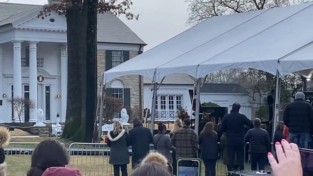Jerry Schilling at Lisa Marie Presley’s funeral