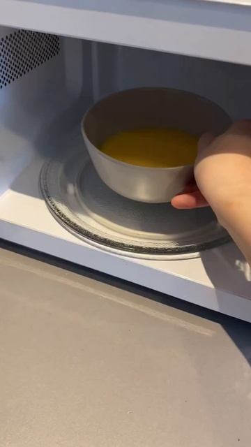 Microwave steamed eggs | savory egg custard dish 🥣🥚 #shorts