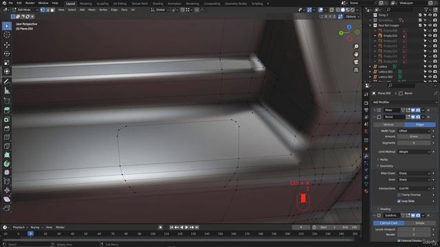 99 - Завершение моделирования арки заднего колеса, часть 2