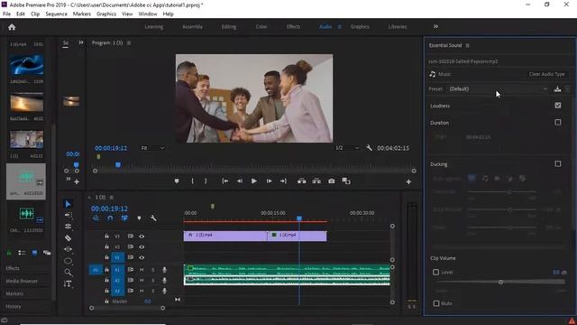 Adobe premiere pro beginner tutorial 06-Audio and graphics tab