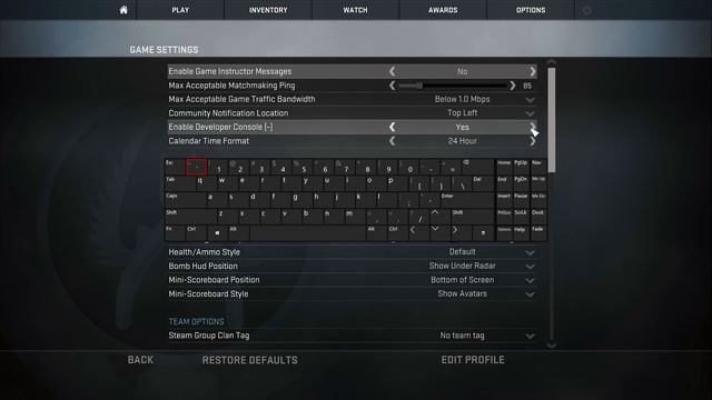 How to Open Console in CS:GO
