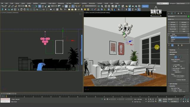 3ds Max Corona Photorealistic Scandinavian Interior Rendering  ( Materials and Lighting) - Part 02