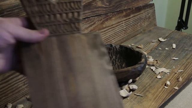 Пример посуды из дерева