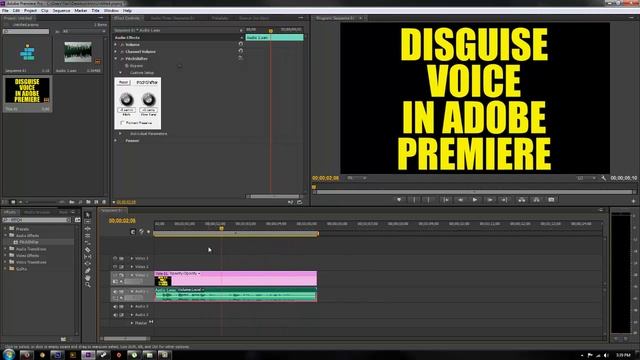 How To Disguise Someones Voice In Adobe Premiere