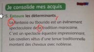 Grammaire/page 68/Évaluation et consolidation/unité 2/mes apprentissages/4aep