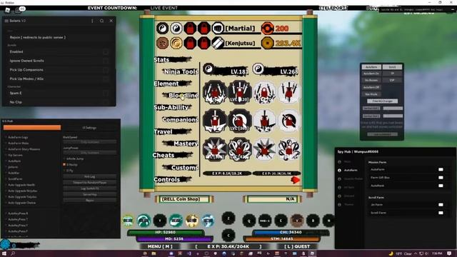 SHINDO LIFE Script 2022 GUI HACK AUTO FARM | AUTO BOSS EVENT | AUTO WAR | GOD MODE