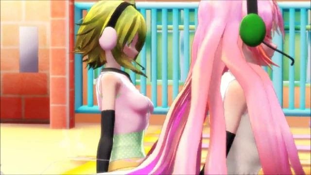 MMDHappy Synthesizer ChorusWith Luka Gumi Neru Rin and Len