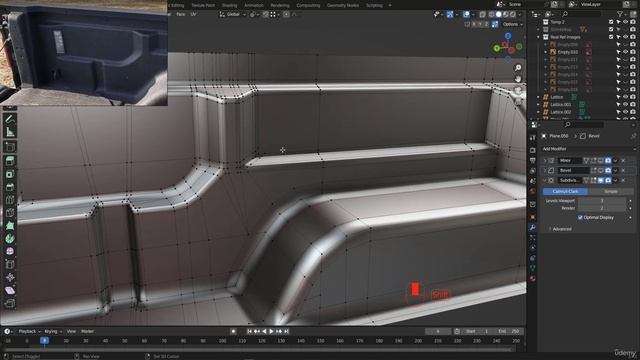 98 - Завершение моделирования арки заднего колеса