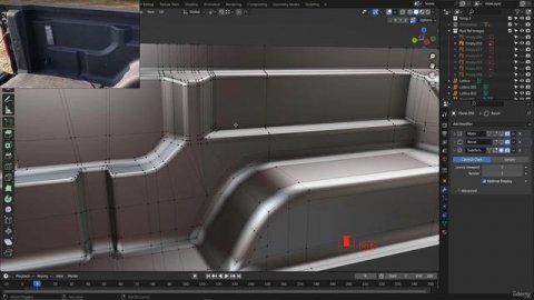 98 - Завершение моделирования арки заднего колеса