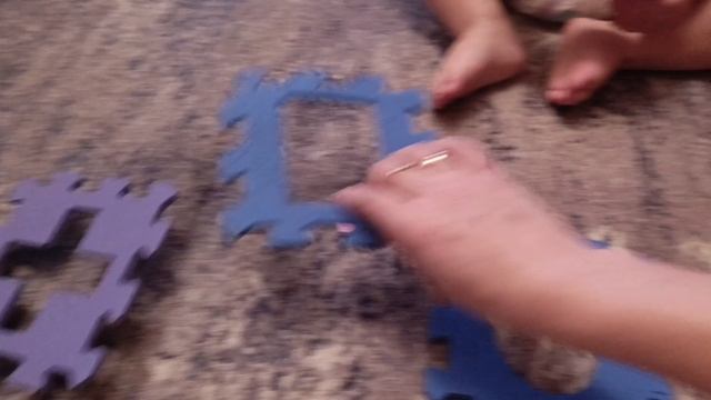 развивающий мягкий пазл.Играем с Марком
