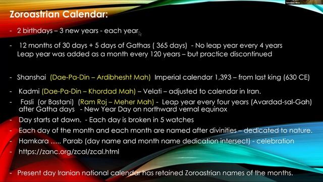 Introduction to Zoroastrianism: Class 2