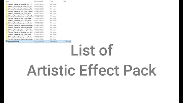 Artistic Effect Pack ( Filmora Effect )