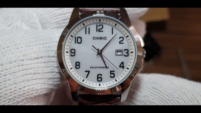 CASIO MTP-VS02L-7BDF Solar Powered Watch Unboxing #mtpvs02