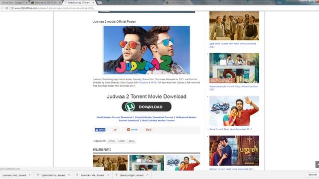 How to Download Judua 2 Bollywood Movie Torrent File On Desktop or Mobile