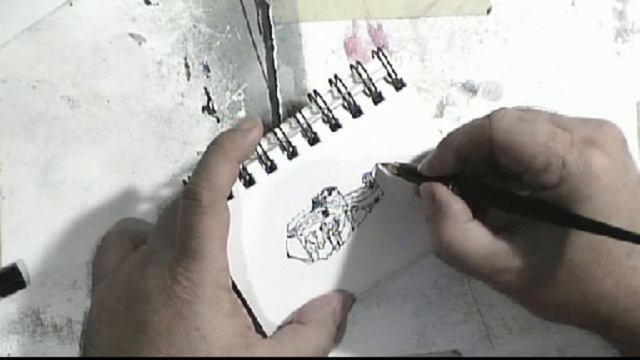 Great Wall of China Daily Random Fountain Pen Drawing Sketch