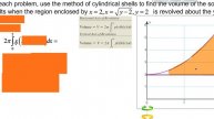 Shell method revolved about y-axis