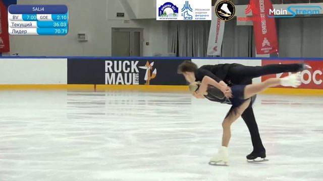 🥇Анастасия Мухортова / Дмитрий Евгеньев (ПП) - Чемпионат Москвы 2023, МС