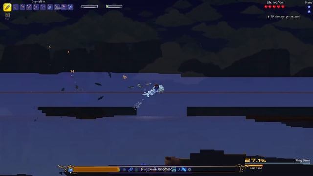 Terraria Calamity Mod | Deathmode nohit | 1. King slime (1.4.0.002)