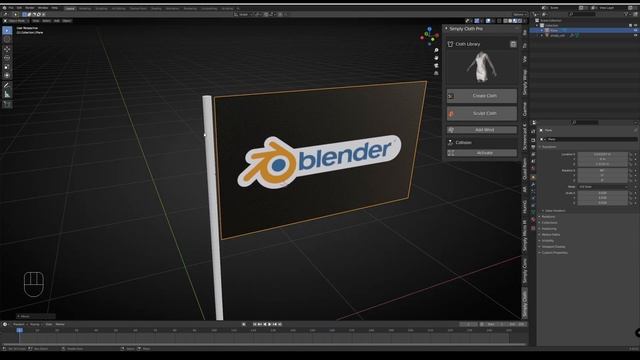 Play with Wind Function for Simply Cloth Pro