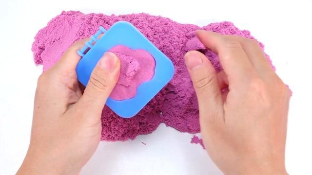 How to make an apple and a car from pink dynamic sand
