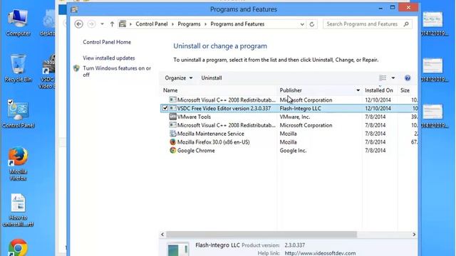 Uninstall VSDC Free Video Editor v2.3