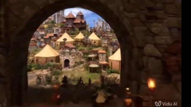 Пример видео от нейросети Vidu AI. Замок из Героев 3