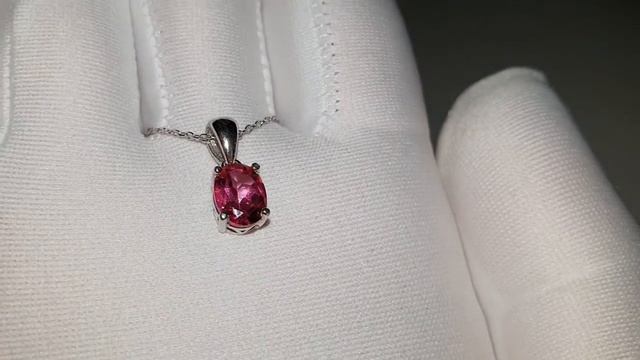 Кулон  с Розовым Топазом