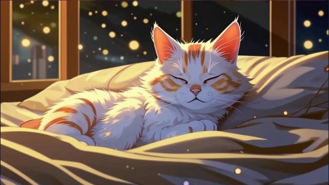 успокаивающее мурчание кошки 1 час (белый шум)