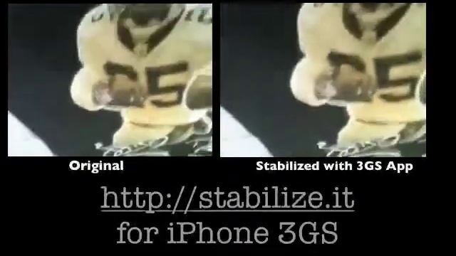 Try our Video Stabilizer App for 3GS