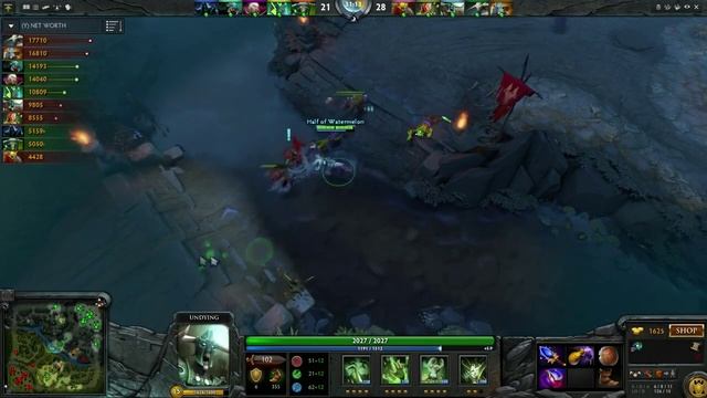 Dendi Pro Undying Support Ranked Match - Dota 2 Epic Moments