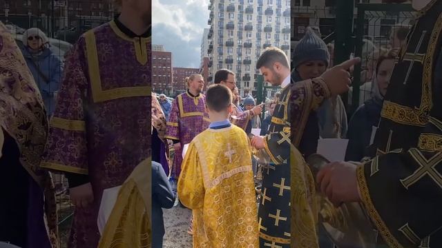 Освящение Поклонного креста на Филатовом Лугу