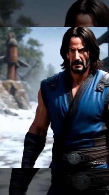 Пример видео от нейросети Vidu AI. Киану Ривз. Mortal Kombat Celebrity
