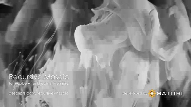 Recursive Mosaic video effect for Adobe After Effect and Premiere Pro